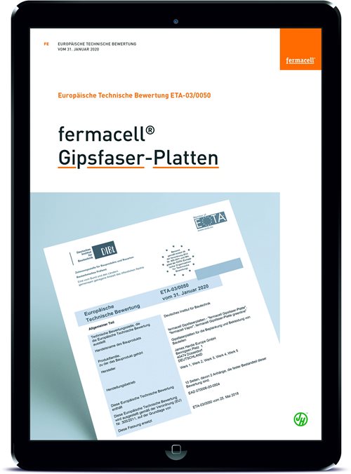 Neu: Aktualisierte ETA Zulassung für fermacell® Gipsfaser-Platten