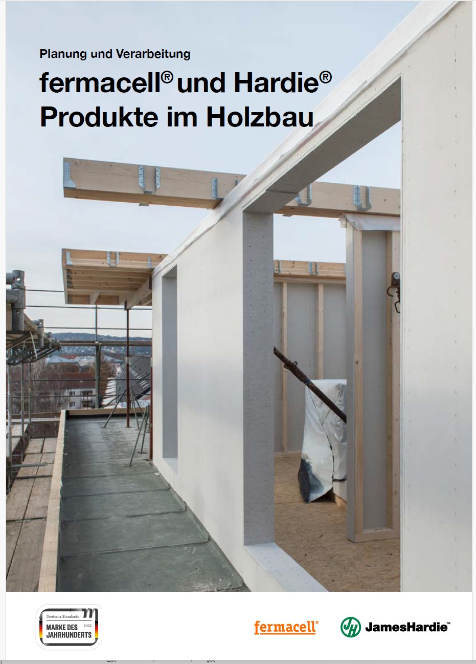 Umfassend aktualisiert: „Planung und Verarbeitung – fermacell® und Hardie® Produkte im Holzbau“ 