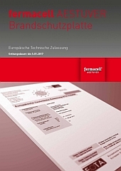 Erweiterte europäische Zulassung (ETA) für AESTUVER Brandschutzplatten