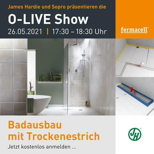 O-Live Show von James Hardie Europe und Sopro