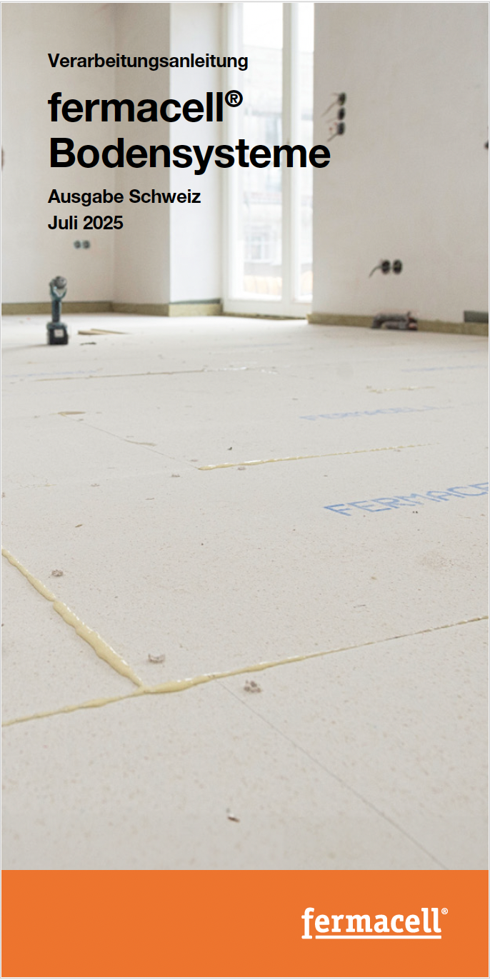 Aktualisierte Broschüre: Verarbeitungsanleitung fermacell® Bodensysteme