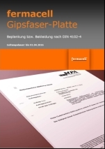 Beplankung bzw. Bekleidung nach DIN 4102-4 mit fermacell Gipsfaser-Platten